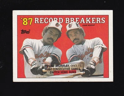 1988 Topps Record Breakers Eddie Murray #4 Baltimore Orioles - Image 1 of 2