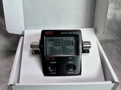 Nissei RS-70 Digital SWR/Watt meter 1.6-60MHZ 200 watts - Image 1 of 4