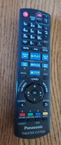 Panasonic Theater System Blu-Ray Disc Player Remote Control Black N2QAKB000089 - Picture 1 of 3