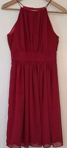 Swing Festliches Abi/Kommunions Cocktailkleid m. Spaghettiträger, rot Gr. 34 - Bild 1 von 7