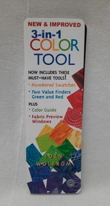 Joen Wolfrom 3-IN-1 Color Tool - 24 Color Cards Red & Green Value Finders 2003 - Foto 1 di 10