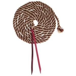 Showman Rustic Mocha Mohair Mecate Reins - 22 Ft - Picture 1 of 1