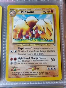 Tarjeta Pokémon Juego de Cartas Coleccionables Neo-Revelación - Piloswine 36/64 - Tarjeta Inglés Poco Común Casi Nueva/LP - Imagen 1 de 3