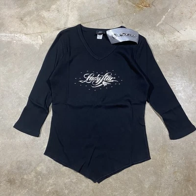 Camisa Yamaha Star Motorcycles Lady Star Cuello en V XL Negra Tachonada Hecha en EE. UU. NUEVA CON ETIQUETAS Foto 1 de 4