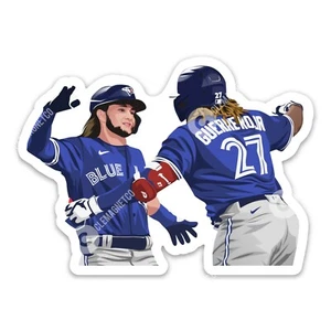 Vladimir Guerrero Jr. And Bo Bichette STICKER  - Toronto Blue Jays MLB Vladdy - Picture 1 of 1