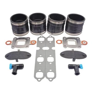 Mercruiser Exhaust Manifold Kit Bellow 32-44348T Gasket 864850A02 Fit GM V6 4" - Picture 1 of 6