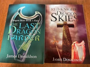 The Last Dragon Harper:Dragon Skies Bk 1 Finis & Red Knight and Dragon Skies Bk2 - Picture 1 of 3