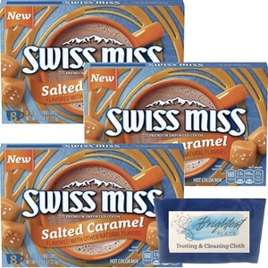 Swiss Miss Salted Caramel Hot Cocoa Beverage Drink Mix Set of 3 Boxes - Picture 1 of 4