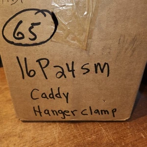 65 NEW OLD STOCK Caddy 16P24SM Conduit Hanger Clamp Side Mount 1" EMT-SHIPS FREE - Picture 1 of 4