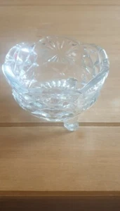 Vintage Kristallglas Fußschale - Bild 1 von 4