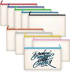 Legigo Blank DIY Craft Bag Canvas Pencil Case Blank Makeup Bags- Canvas Pencil P - Picture 1 of 6
