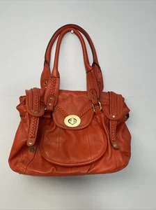 Vintage Melie Bianco Brigitte große Umhängetasche orange Tasche Handtasche Damen Accessoires - Bild 1 von 13
