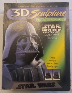 Vintage Star Wars Darth Vader Layer Puzzle 3D Sculpture 1997 Milton Bradley NEW - Picture 1 of 4