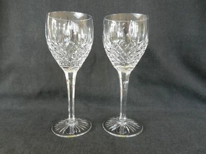 Stuart crystal Shaftesbury cut wine glass x2 Signed with label - Picture 1 of 10