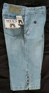 NEW! House Denim Men's denim Slim Fit Casual shorts pants Blue Size 30 - Picture 1 of 6