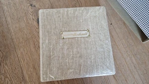 Vintage / Retro ~ Altes FOTOALBUM beige Stoff leer, Hochzeit, 70er Jahre OVP - Bild 1 von 4