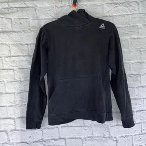 Reebok cotton blend pullover hoodie black boys size large - Picture 1 of 5