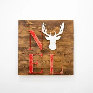 Quadro doghe in legno Quadro arredo casa natalizio Quadro declea home decor - Picture 1 of 5