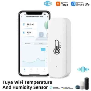 Tuya WiFi Temperature and Humidity Sensor Indoor Humidity Sensor Battery Powe... - Picture 1 of 12