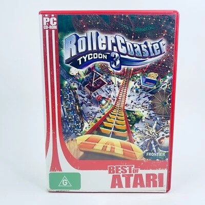 RollerCoaster Tycoon 3 PC Game Atari 2004 Retro Computer Build Simulator - Image 1 of 4