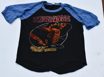 Original Scorpions Love at First Sting 1984 Tour Vintage baseball t-shirt jersey - Image 1 of 4