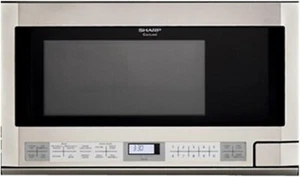 Sharp R-1214- 1.5 -Cubic Feet 1100-Watt Over-the-Counter Microwave, Stainless - Picture 1 of 5