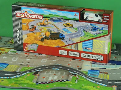 Majorette Spielteppich Spielmatte Autobahn Flughafen Verkehrszeichen Auto  - Bild 1 von 4