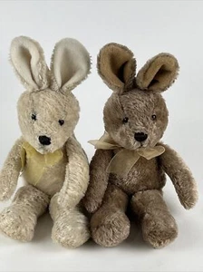 De colección TESCO Conejo de Pascua Esponjoso Peluche Marrón 12" - Par - Imagen 1 de 9