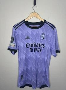 NWT Men's Real Madrid Soccer Jersey 22/23 Away Purple - Karim Benzema - L -RML08 - Picture 1 of 8