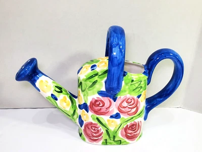 Jarrón de regadera floral Hausen Ware Hausenware cerámica porcelana decoración del hogar Foto 1 de 4