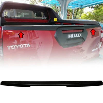 适用于丰田 HILUX REVO ROCCO 2018 - 2021 后尾盖黑色保护套 — 第 1/4 张图片