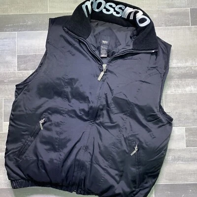 Y2K Down Puffer Vest Mossimo Mens Large Black Nylon Insulated Jacket Warm Winter - Image 1 of 4