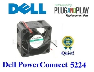 1x Quiet Version Dell PowerConnect 5224 Fan (3N359). 18dBA Noise - Picture 1 of 4