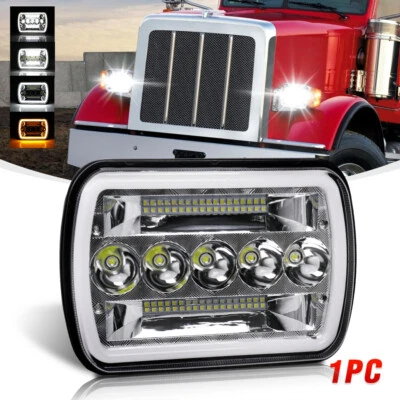 Faro LED con DRL aprobado por DOT 5x7 7x6" H6054 para Peterbilt 365 367 08-2020 Foto 1 de 4