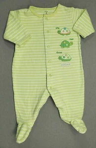 Baby Boy Vintage Carter's 3 Month 1,2,3 Turtle Footed Sleep N Play Outfit - Picture 1 of 4