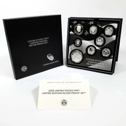 2020 S U.S Mint Limited Edition Silver 8 Coin Proof Set SKU:CPC3594 Cover