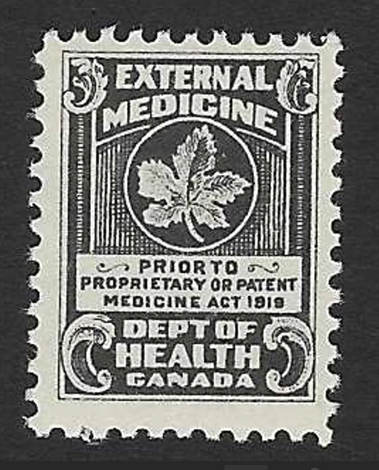 Sello de medicina externa Canadá principios de 1900 MNH - S32465 Foto 1 de 1