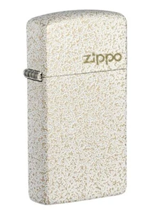 GENUINE Zippo Lighter SLIM MERCURY GLASS Logo NEW IN BOX FAST POST - Picture 1 of 8