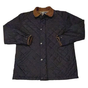 Vintage Polo Ralph Lauren Plaid Lined Suade Collar Diamond Quilted Puffer Jacket - Bild 1 von 8