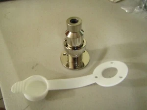 4 Pin Electrical Outlet Chrome Plated Brass - Picture 1 of 4