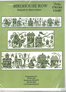 Birdhouse Row -Imaginating - Counted Cross Stitch Kit w/14 Ct. Aida New - Picture 1 of 2