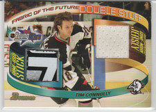 2001-02 Youngstars Double Stuff Fabric of the Future Stick Tim Connolly