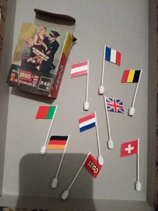 LEGO FLAGS/BANDIERINE LEGO vintage, 9 pezzi - Foto 1 di 1