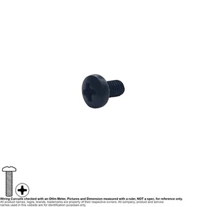 Schraube Maschinenpfanne Kreuzschlitz Stahl schwarz metrisch M3 5mm M3-0,5x5 20 Stück - Bild 1 von 3