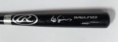 Cardinals Brewers TED SIMMONS Signed Rawlings Black Bat AUTO JSA - Image 1 of 2