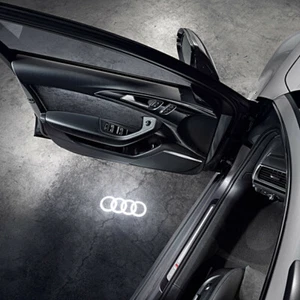 Luci LED Originali Audi logo anelli illuminazione sotto porta - spina sottile - Afbeelding 1 van 8