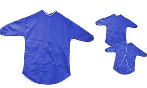 6 x CHILDRENS APRONS 46cm 2-3 YEARS BLUE LONG SLEEVE ART CRAFT PAINTING 1033B - Picture 1 of 1