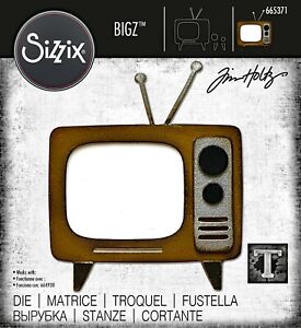 Sizzix Bigz Retro TV die #665371 Retail $22.99 by Tim Holtz