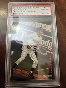 DEREK JETER 1993 Classic Best Gold #115 Hornets Yankees HOF Rookie RC PSA 8 NM - Picture 1 of 2