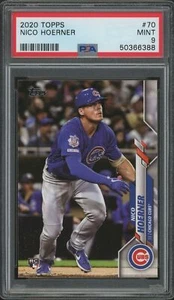 NICO HOERNER 2020 TOPPS PSA 9 MINT RC CHICAGO CUBS #70 (50366388) - Picture 1 of 1